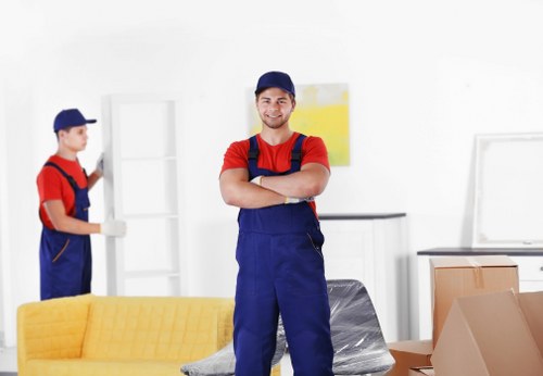 Removal team preparing a house move in Sutton