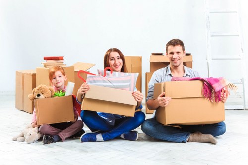 Removal team preparing a local move in Sutton