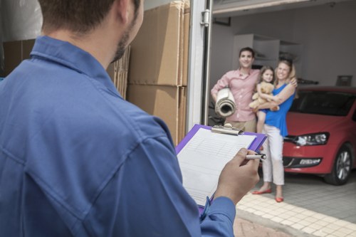 Accessible removal company webpage shown on a screen with inclusive design features