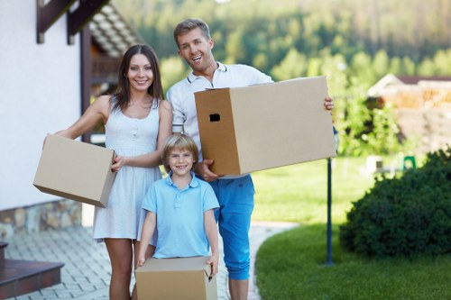 Careful loading of sofas and wardrobes for a Sutton move