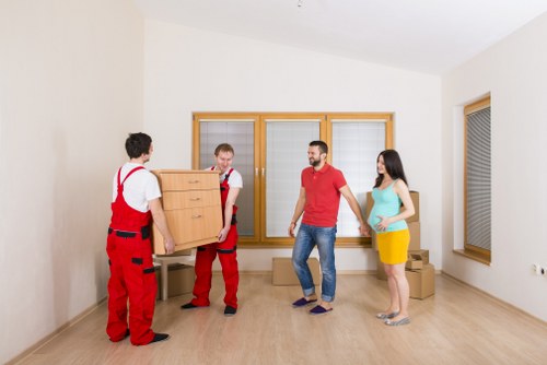 Commercial moving support with a van in Sutton