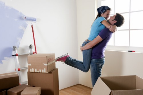 Reused furniture and donations prepared for charity partnership collection