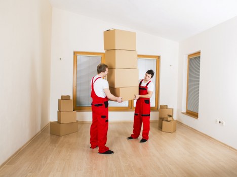 Careful loading of household items during a Sutton home move
